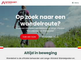 'wandelnet.nl' screenshot