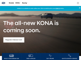 'hyundai.com.au' screenshot