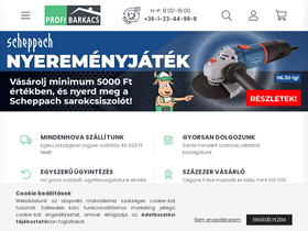 'profibarkacs.hu' screenshot