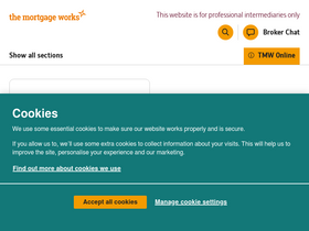 'themortgageworks.co.uk' screenshot