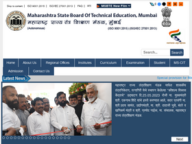 'msbte.org.in' screenshot