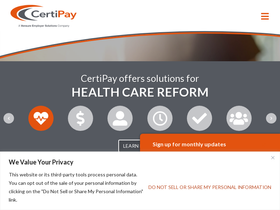 'certipay.com' screenshot