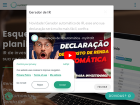 'myprofitweb.com' screenshot