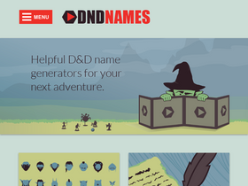 'dndnames.com' screenshot