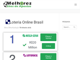 'loteriasbrasilonline.com' screenshot