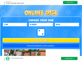 'online-dice.com' screenshot