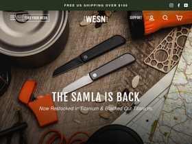 WESN homepage screenshot