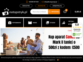 'notopstryk.pl' screenshot