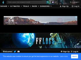'fflogs.com' screenshot