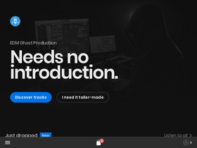 'edm-ghost-production.com' screenshot