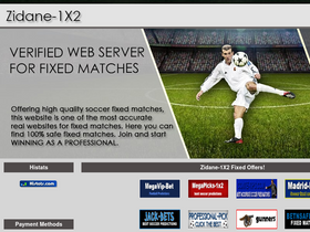 'zidane-1x2.com' screenshot