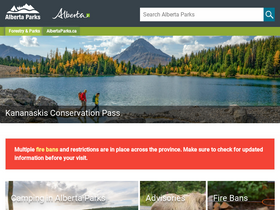 'albertaparks.ca' screenshot