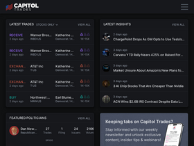 'capitoltrades.com' screenshot