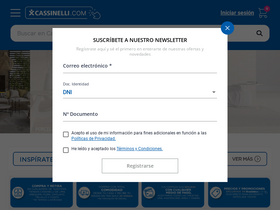 'cassinelli.com' screenshot