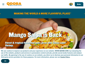 'qdoba.com' screenshot