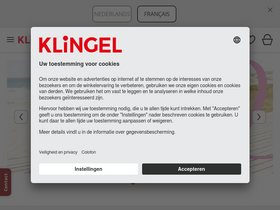 'klingel.be' screenshot
