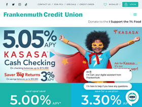 'frankenmuthcu.org' screenshot