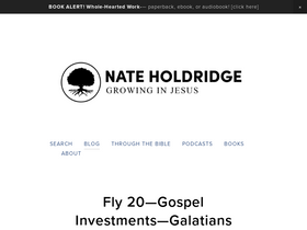 'nateholdridge.com' screenshot