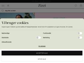 'zizzi.dk' screenshot