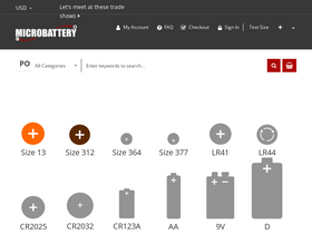 'microbattery.com' screenshot