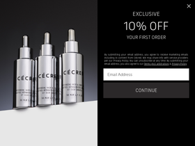 Cecred homepage screenshot