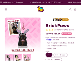 Brickpaws website screenshot