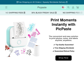 Picpaste website screenshot
