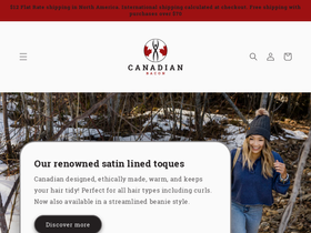 canadianbaconapparel.ca homepage screenshot