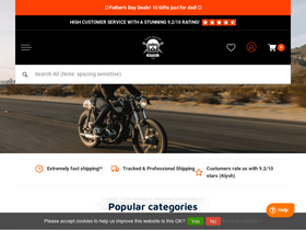 'caferacerwebshop.com' screenshot