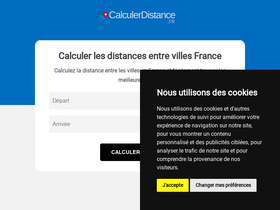 'calculerdistance.fr' screenshot