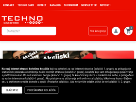 'technoshop.ba' screenshot