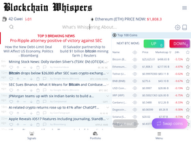 'blockchainwhispers.com' screenshot