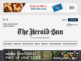 'heraldsun.com' screenshot