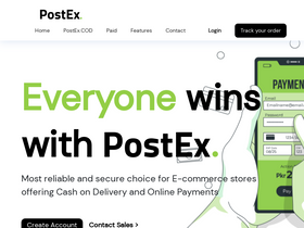 'postex.pk' screenshot