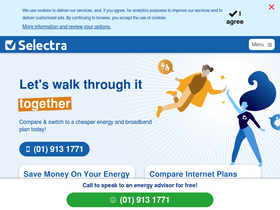 'selectra.ie' screenshot