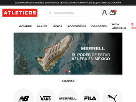atleticos.com homepage screenshot