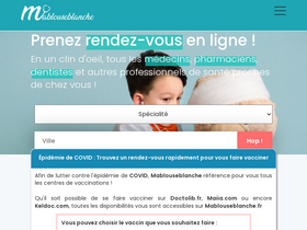 'mablouseblanche.fr' screenshot