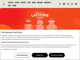 'latitudefestival.com' screenshot