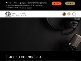 'college-optometrists.org' screenshot