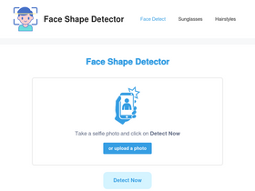 'faceshapedetector.com' screenshot