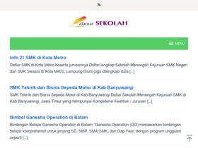 'alamatsekolah.com' screenshot