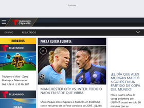 'telemundodeportes.com' screenshot