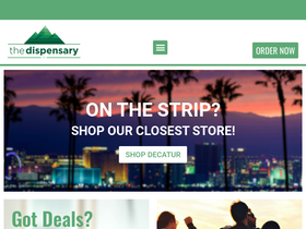 'thedispensarynv.com' screenshot