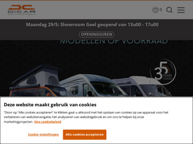 'dicar.be' screenshot