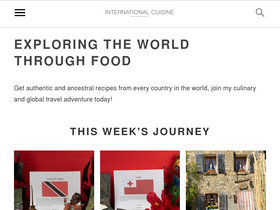 'internationalcuisine.com' screenshot