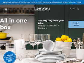 Leewayhome homepage screenshot