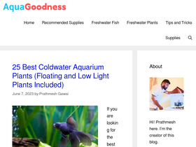 'aquagoodness.com' screenshot