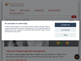 'adamogeva.dk' screenshot