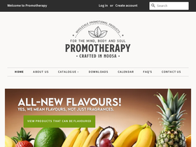 promotherapy.com.au homepage screenshot