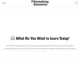 'filmmakingelements.com' screenshot